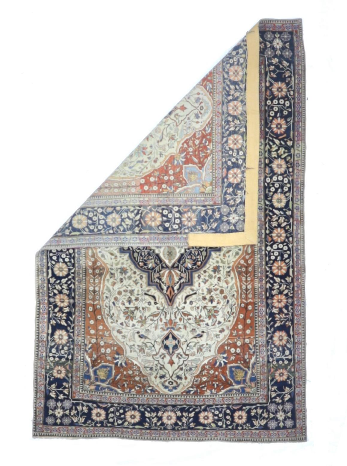 Tapis ancien persan Mohtasham Kashan 4'2