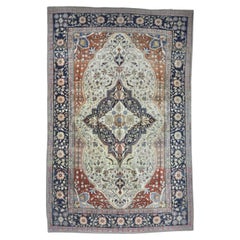 Tapis ancien persan Mohtasham Kashan 4'2" x 6'5" (en anglais)