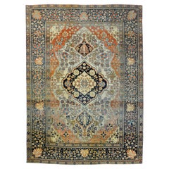 Antique Persian Mohtasham Kashan Rug 4'4" x 6’3"