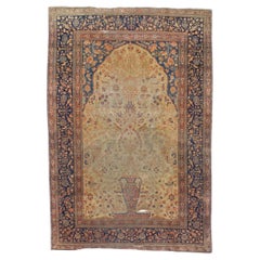 Tapis ancien persan Mohtasham Kashan 4'4" x 6'5"