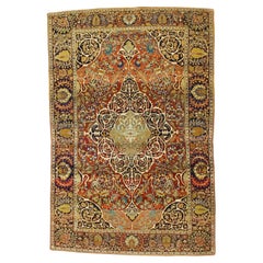 Alfombra Persa Antigua Mohtasham Kashan 4'4" x 6'8