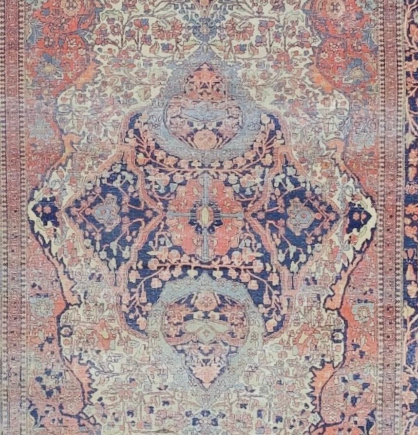 Persiano Antico tappeto persiano Mohtasham Kashan 4'5