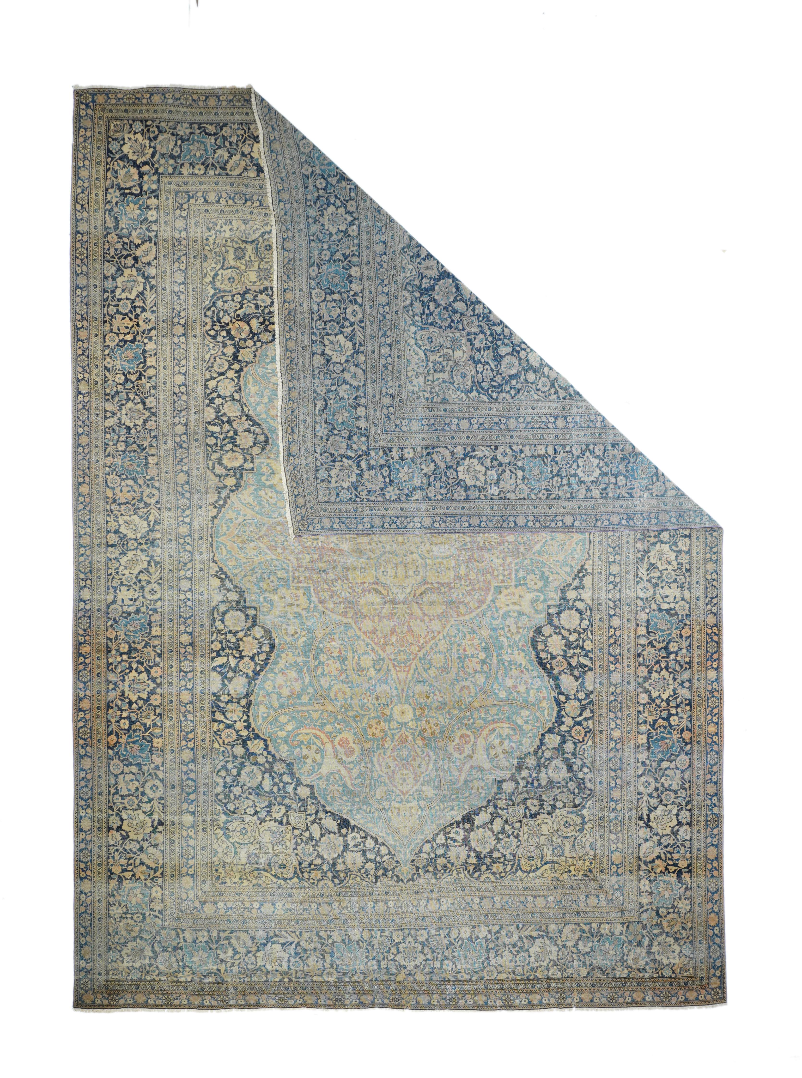 Tapis ancien persan Mohtasham Kashan 7'3