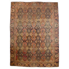 Antique Persian Mohtasham Kashan Rug 9’2" x 12’5”