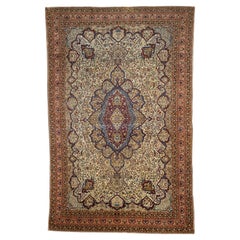 Antico tappeto persiano Mohtasham Kashan 9'9" x 15'4"