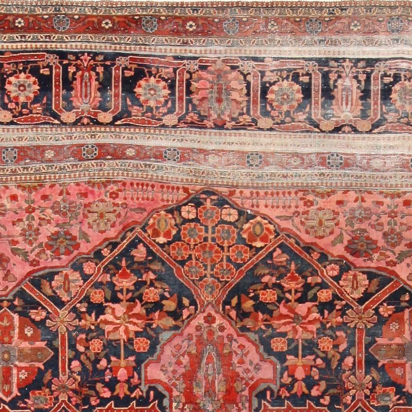 Antike persische Mohtasham Kashan Rug.10 ft 4 in x 13 ft 7in  im Angebot 1