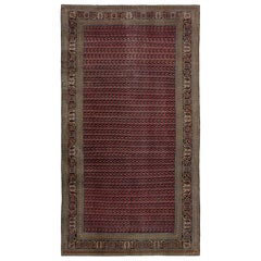 Antique Persian Mohtasham Rug, Grand Medallion in Soft Rose 
Ivory-Rug 
Kilim