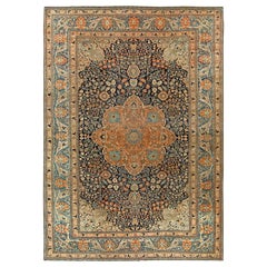 Used Persian Mohtashem Kashan Hand Knotted Rug