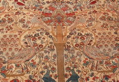 Antique Persian Mohtashem Kashan Rug