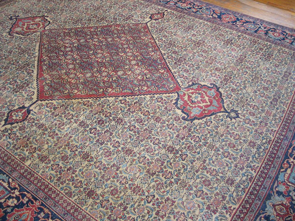 Antique Persian Mood Rug In Good Condition For Sale In New York, NY