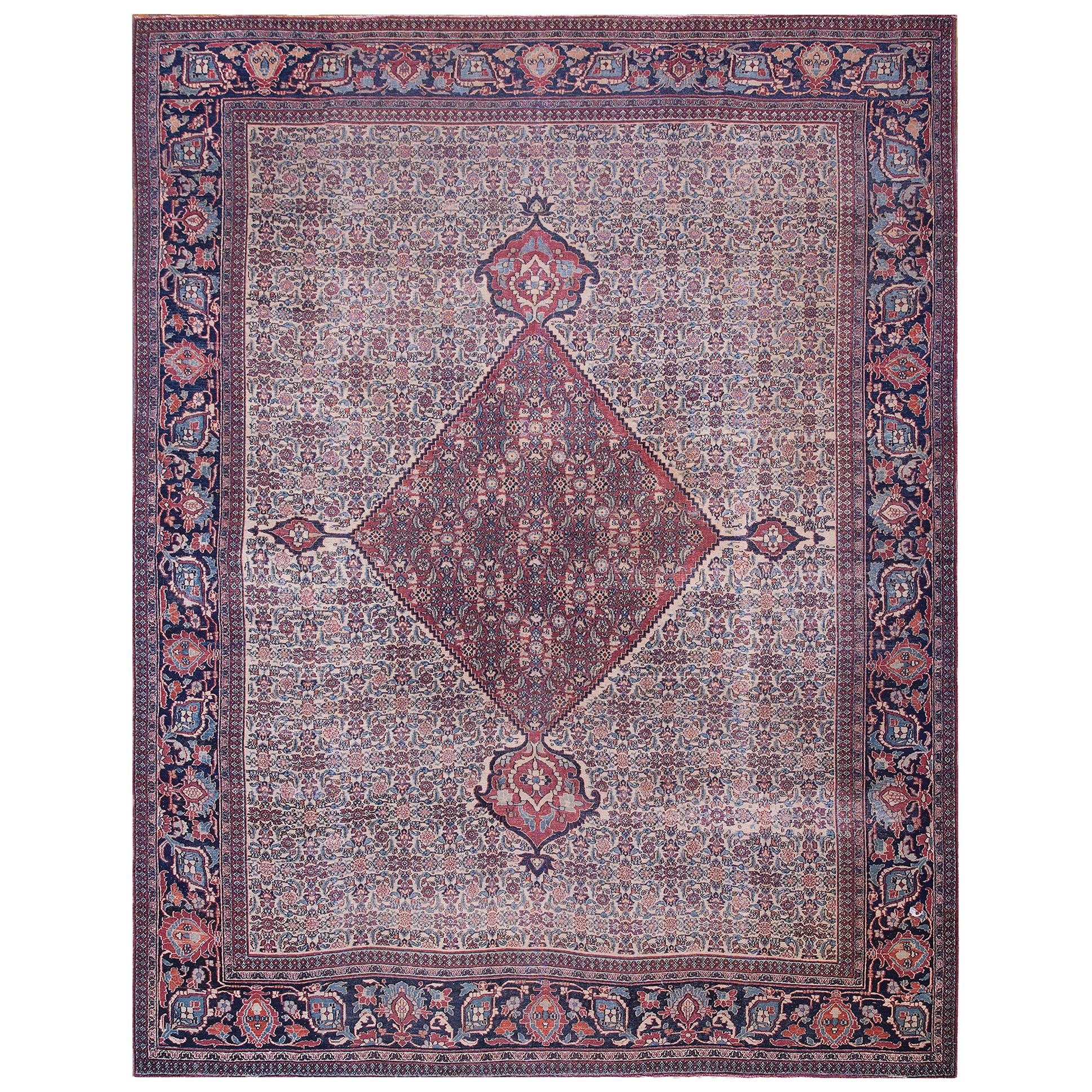 Antique Persian Mood Rug For Sale