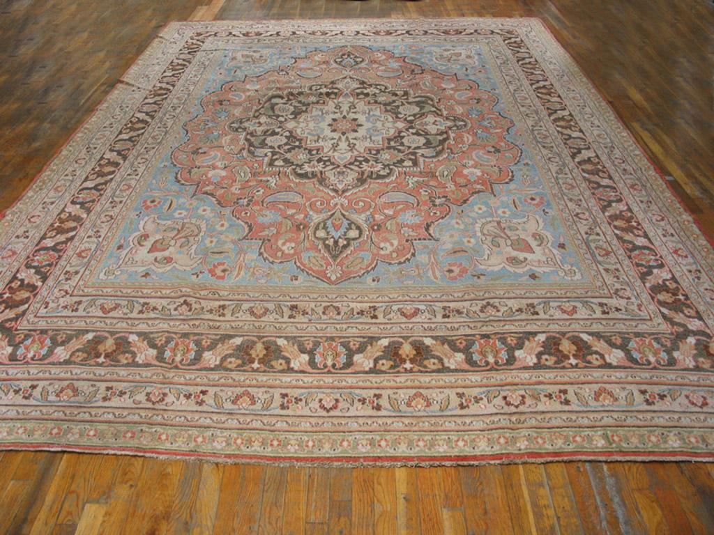 Hand-Knotted 19th Century N.E. Persian Khorassan Moud Carpet ( 10'2