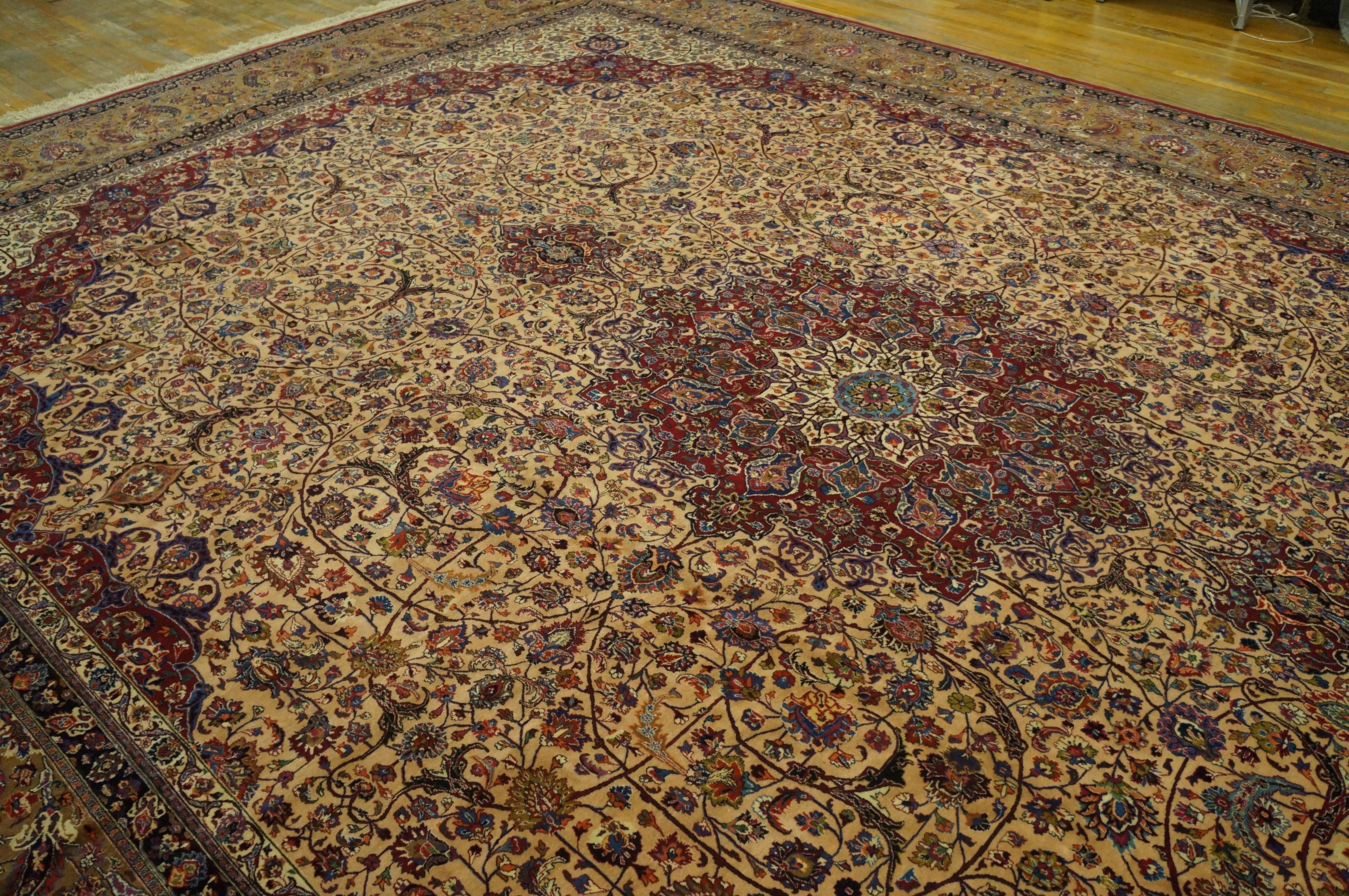 Antique Persian Moud Rug For Sale 1
