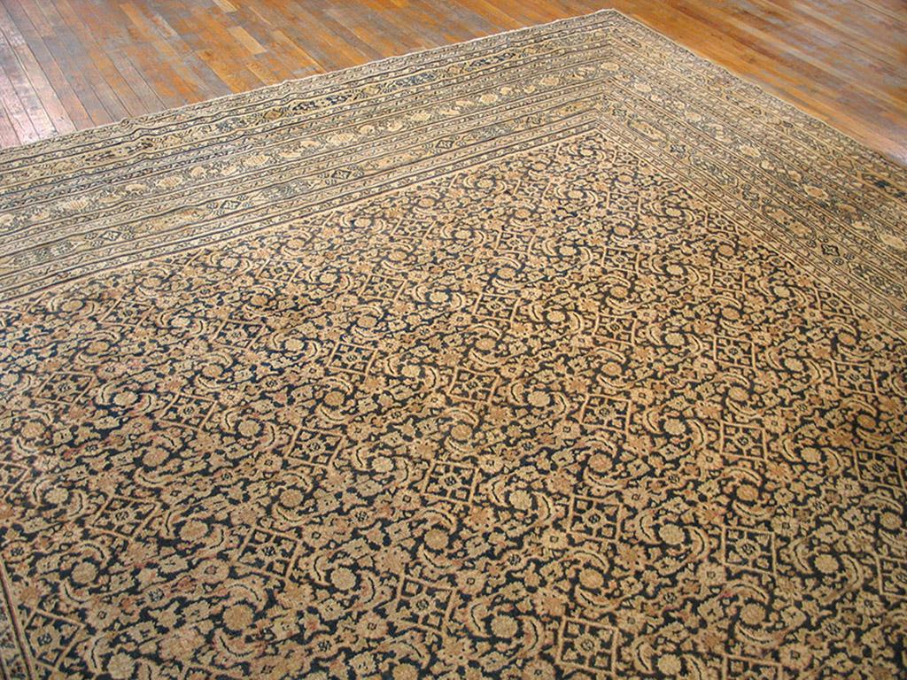 Wool 19th Century N.E. Persian Khorassan Moud Carpet ( 11'6