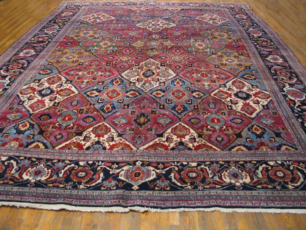 Early 20th Century E. Persian Khorassan Moud Carpet with Garden Design
 ( 12'6