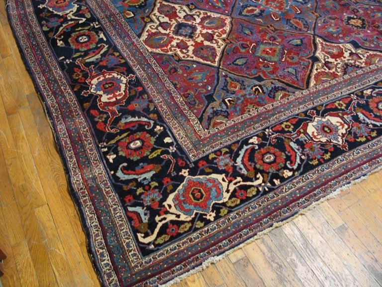 Antique Persian Moud Rug 12' 6