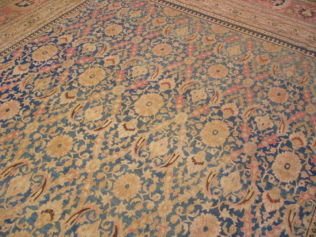 Wool Antique Persian Moud Rug For Sale