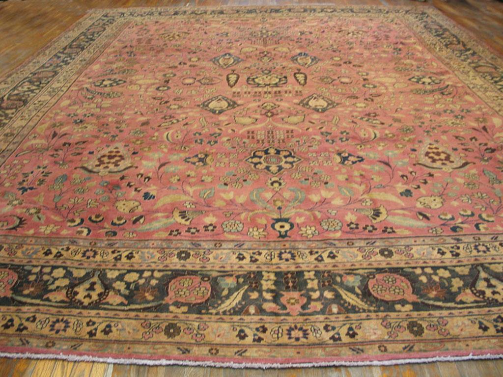 Antique Persian Moud rug, size: 13'8