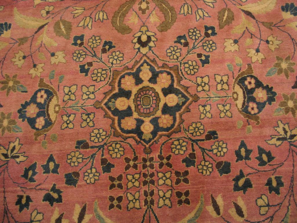 Mid-20th Century Antique Persian Moud Rug 13' 8