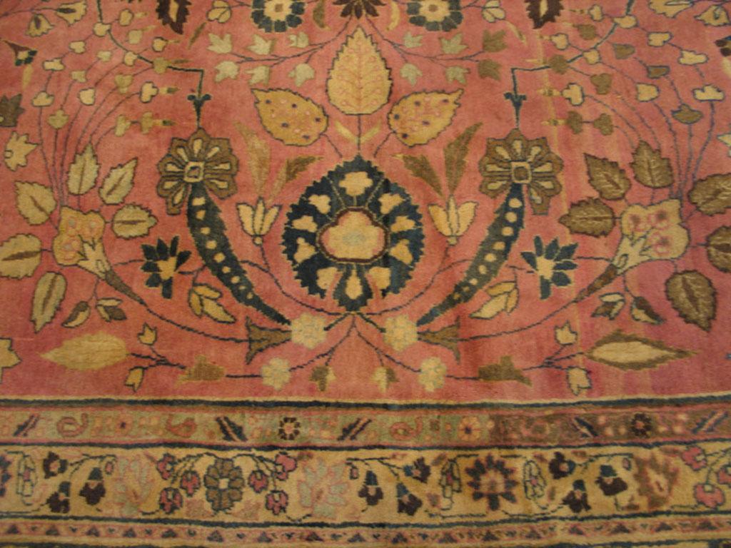 Wool Antique Persian Moud Rug 13' 8