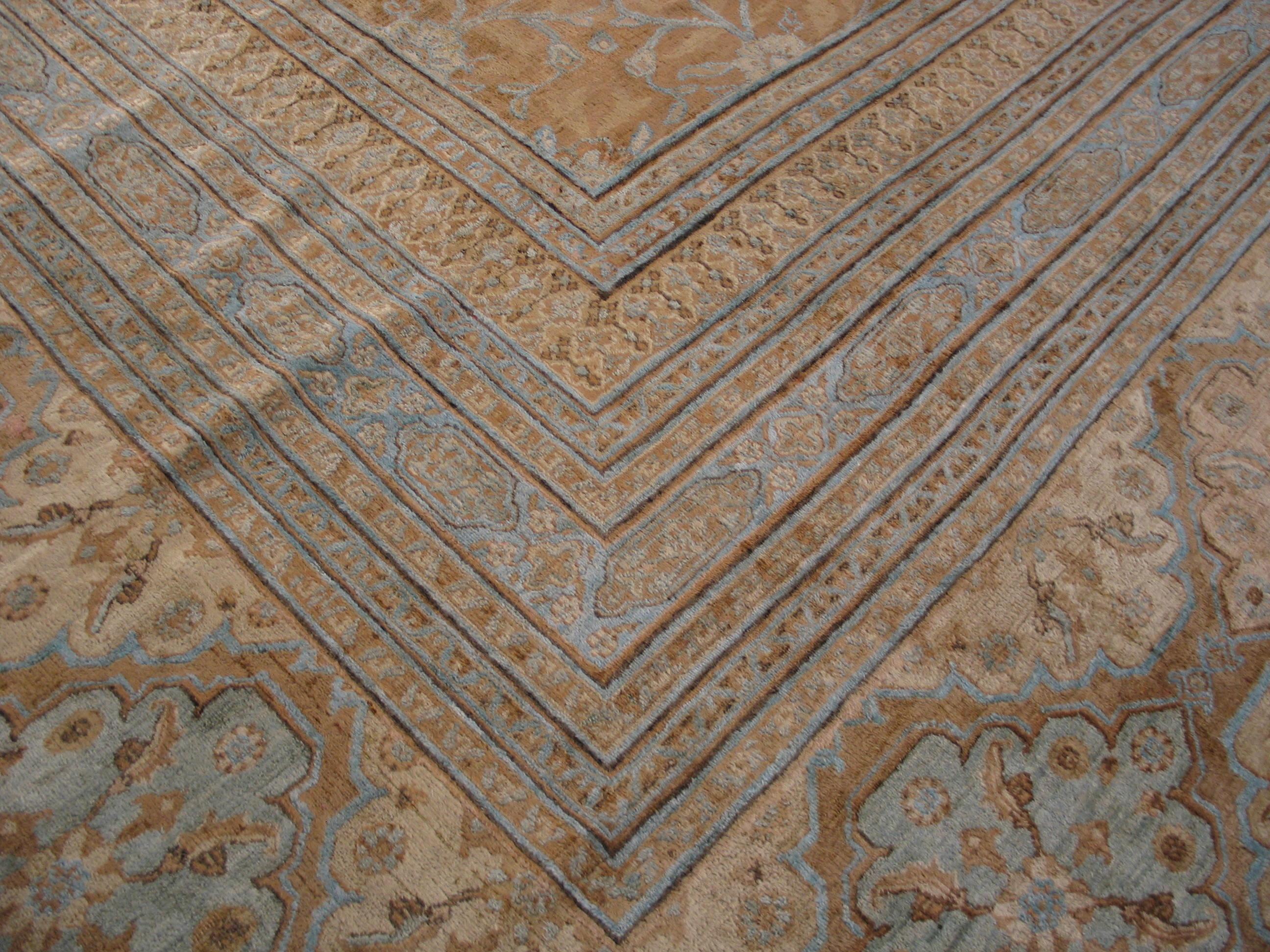 Antique Persian Moud rug. Measures: 17'2