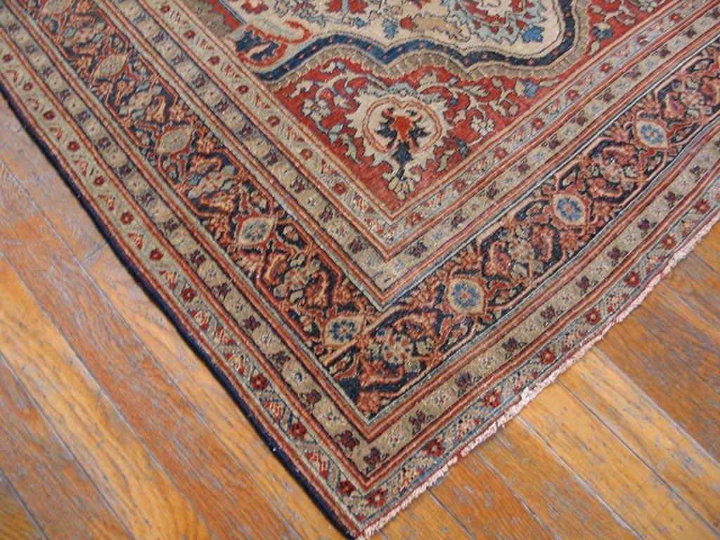 19th Century N.E. Persian Moud Meditation Carpet ( 3'8