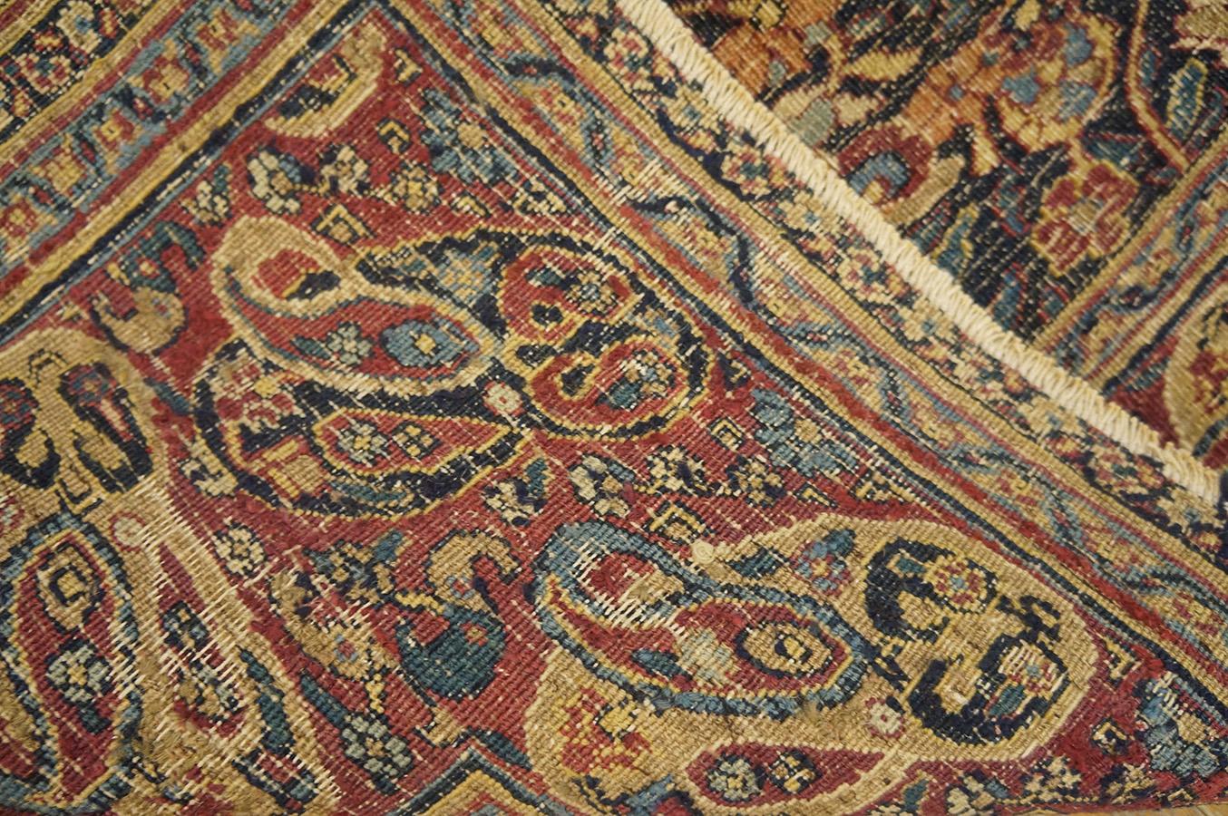 Antique Persian Moud Rug 5' 9''x 7' 9'' For Sale 10