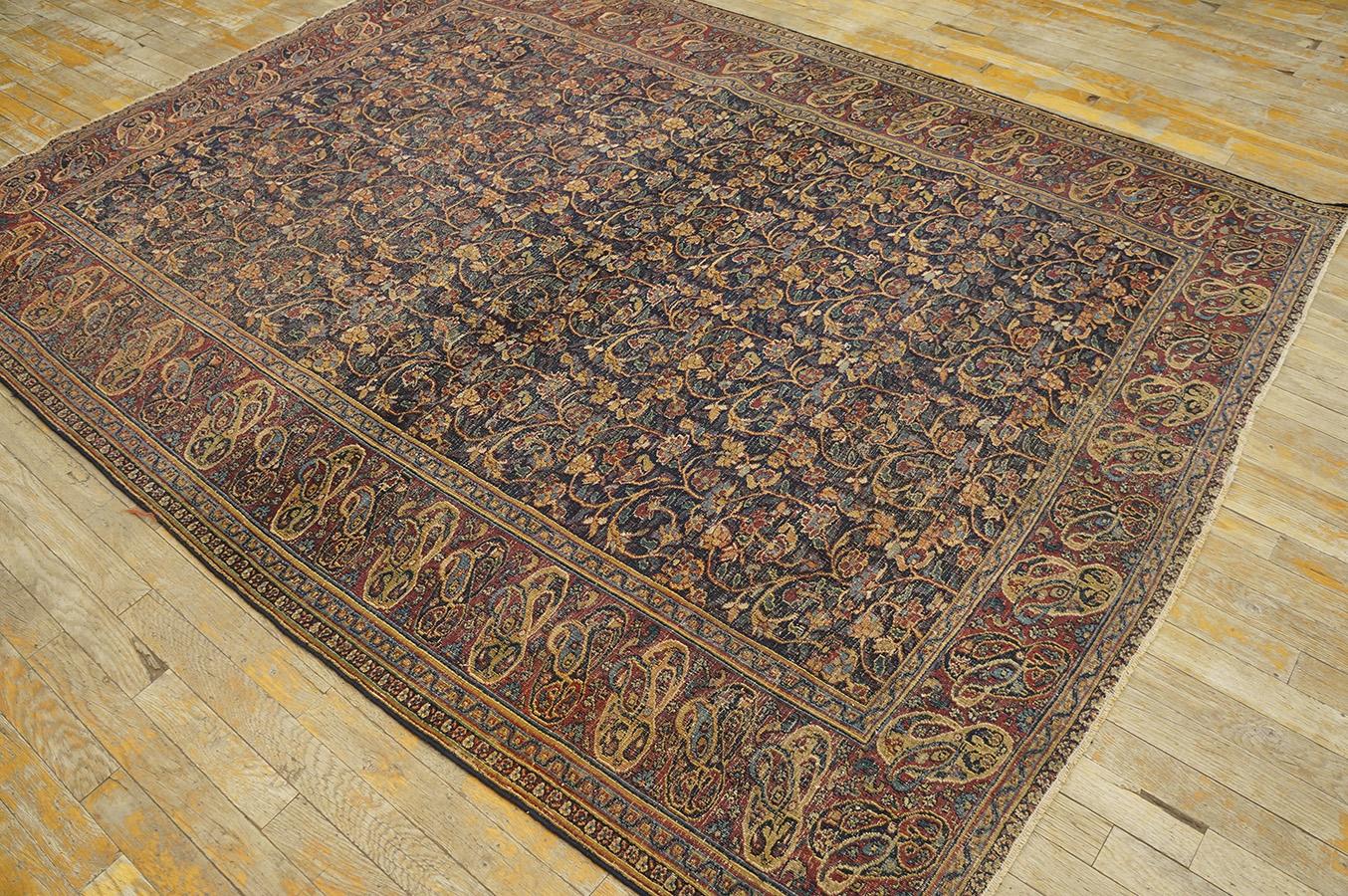 Antique Persian Moud Rug 5' 9''x 7' 9'' In Good Condition For Sale In New York, NY