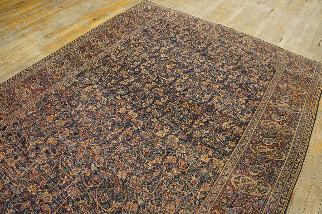 Antique Persian Moud Rug 5' 9''x 7' 9'' For Sale 1