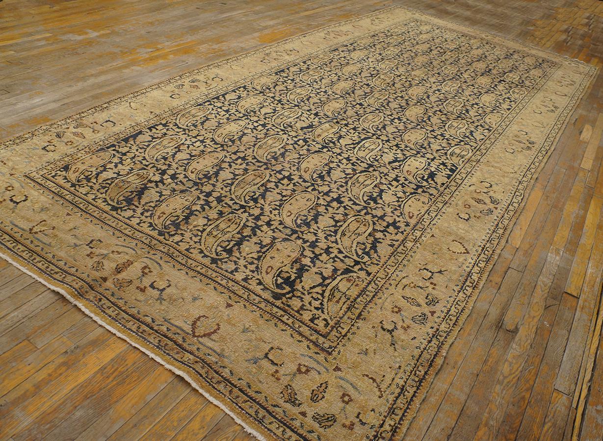 Hand-Knotted Antique Persian Moud Gallery Carpet ( 6' 8