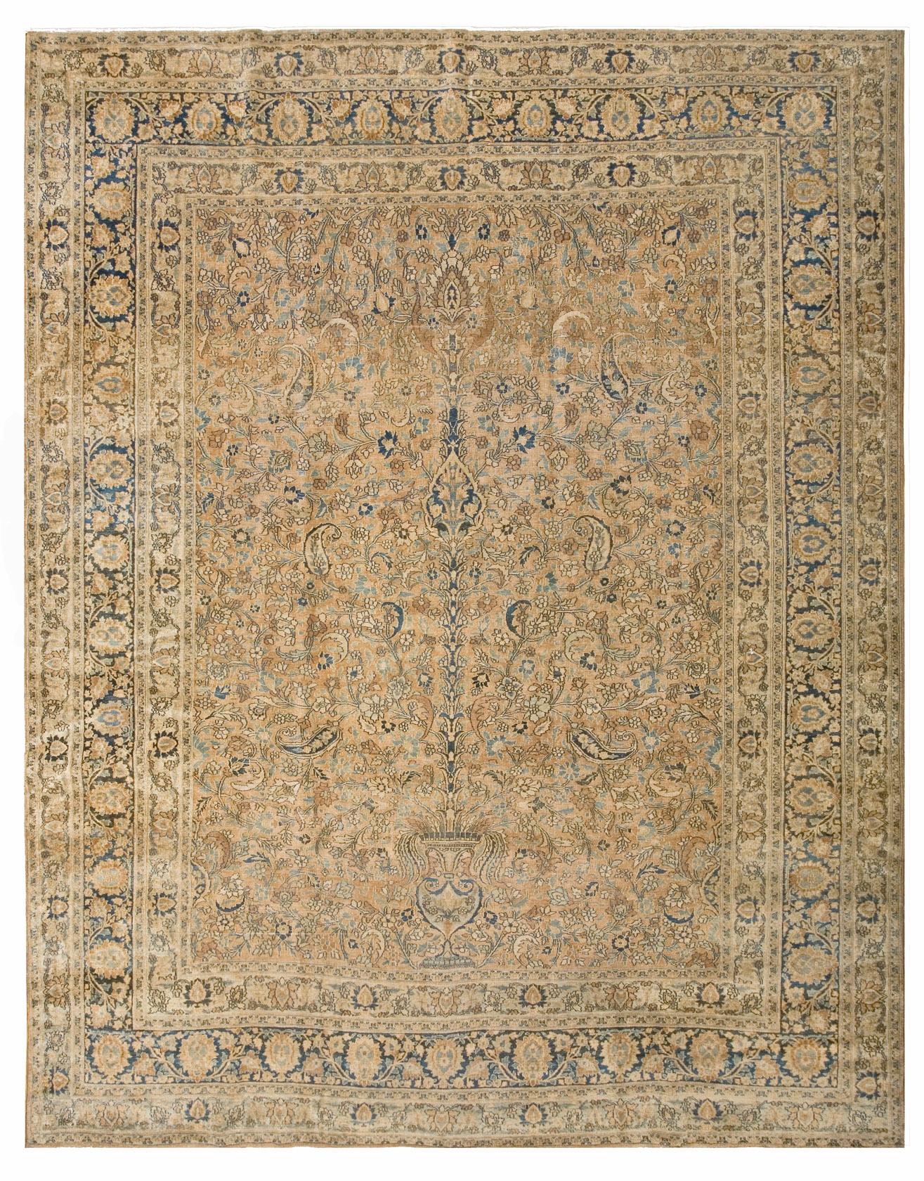 Khorassan Early 20th Century N.E. Persian Moud Carpet ( 9'2