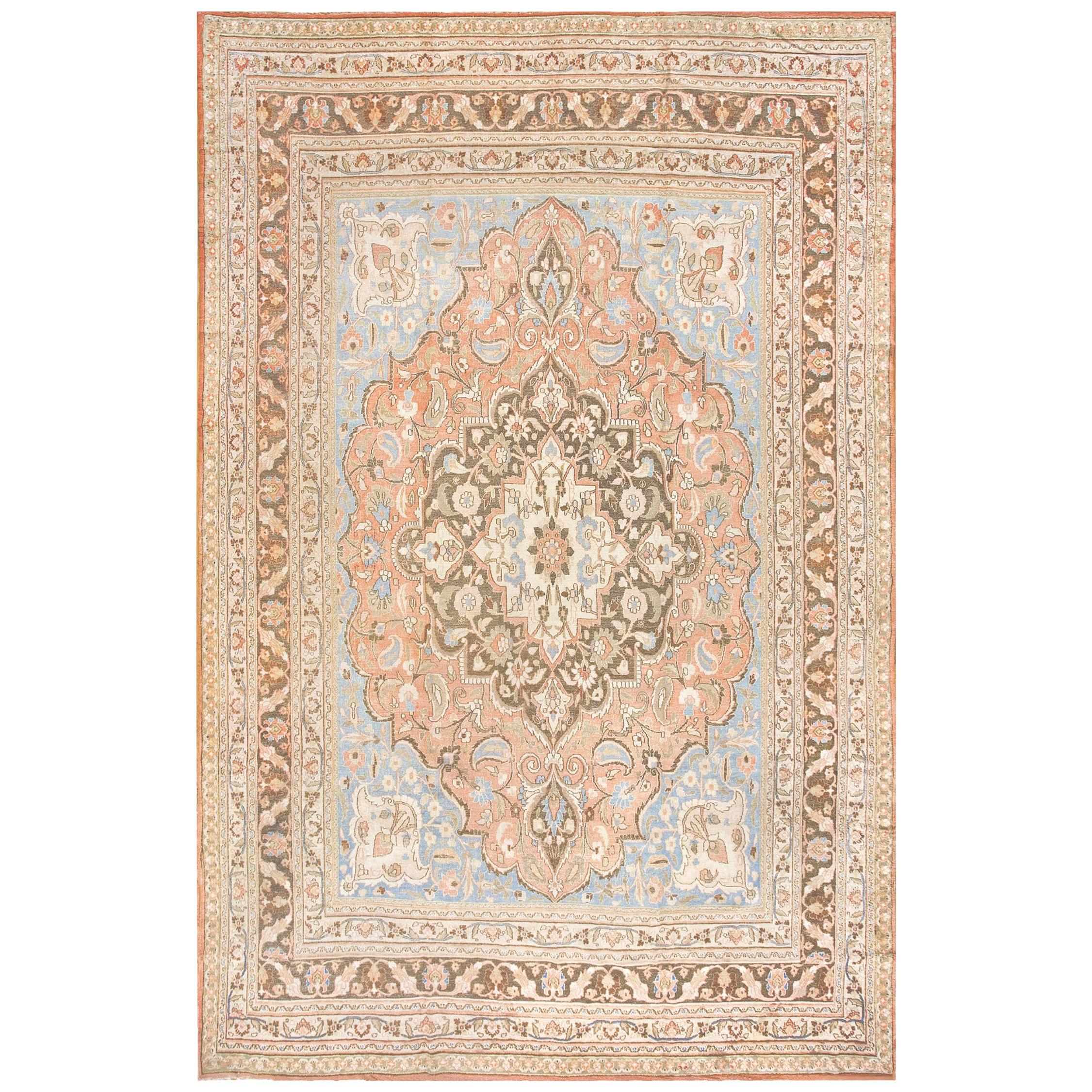 19e siècle N.E. Tapis persan Khorassan Moud ( 10'2" x 15'10" - 310 x 483 )