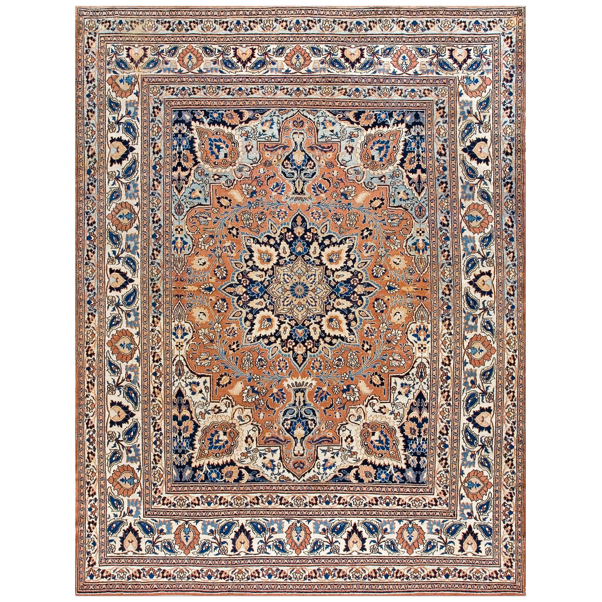 Early 20th Century N.E. Persian Moud Khorasan Carpet (10'6" x 13'10"-320 x 421 ) For Sale