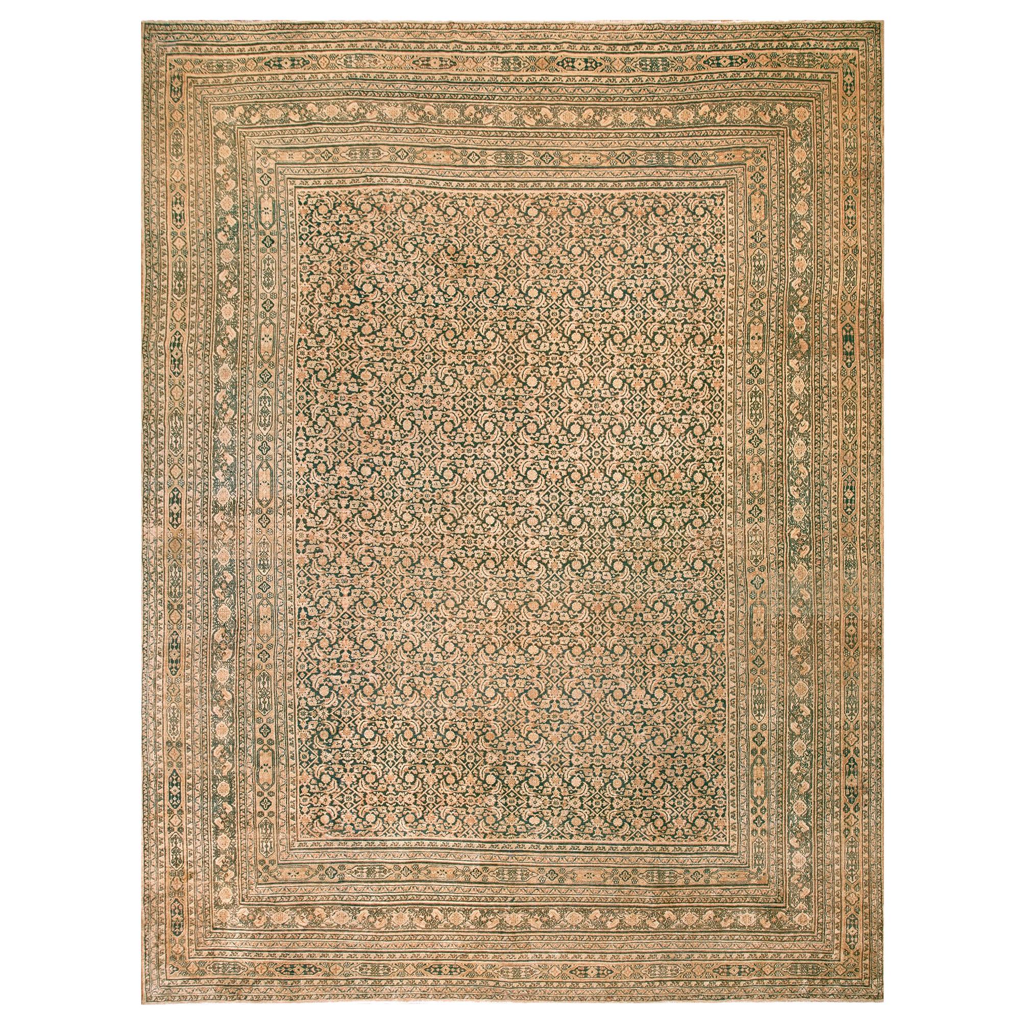 19th Century N.E. Persian Khorassan Moud Carpet ( 11'6" x 15'2" - 352 x 462 )