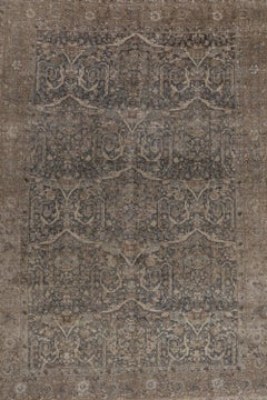 Antique Persian Mustafi Mahal Rug