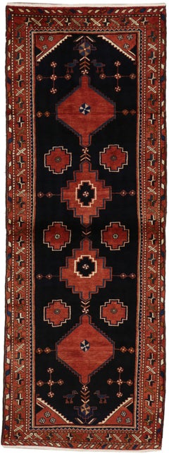 Antique Persian Nahavand Hamadan Runner with Modern Tribal Style