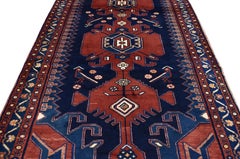 Antique Persian Nahavand Hamadan Runner with Modern Tribal Style