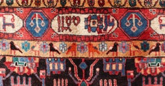 Antique Persian Nahavand Rug with All-Over Sub-Geometric Tribal Design