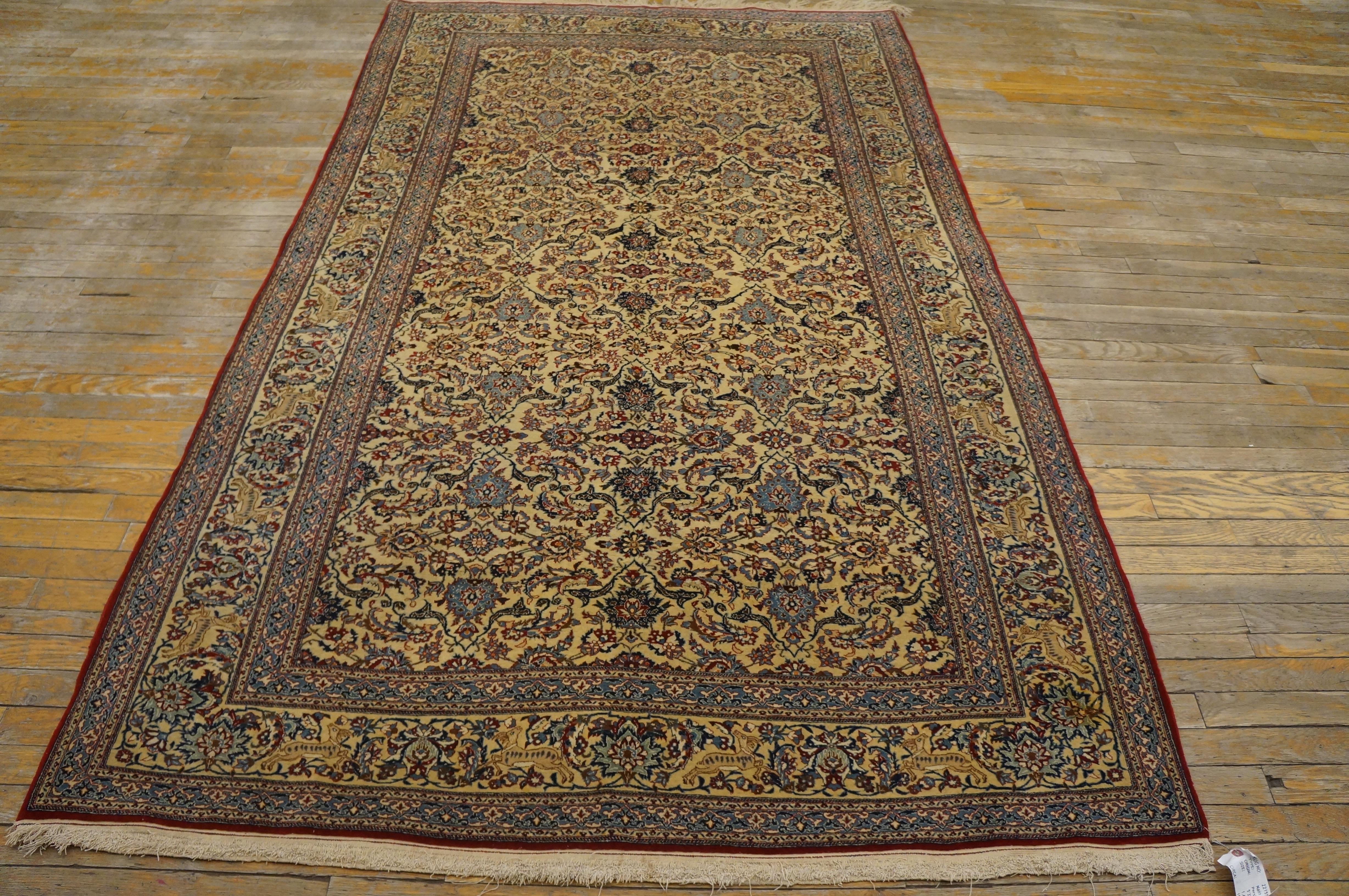 Mid-20th Century Mid 20th Century Persian Nain Carpet ( 5'3