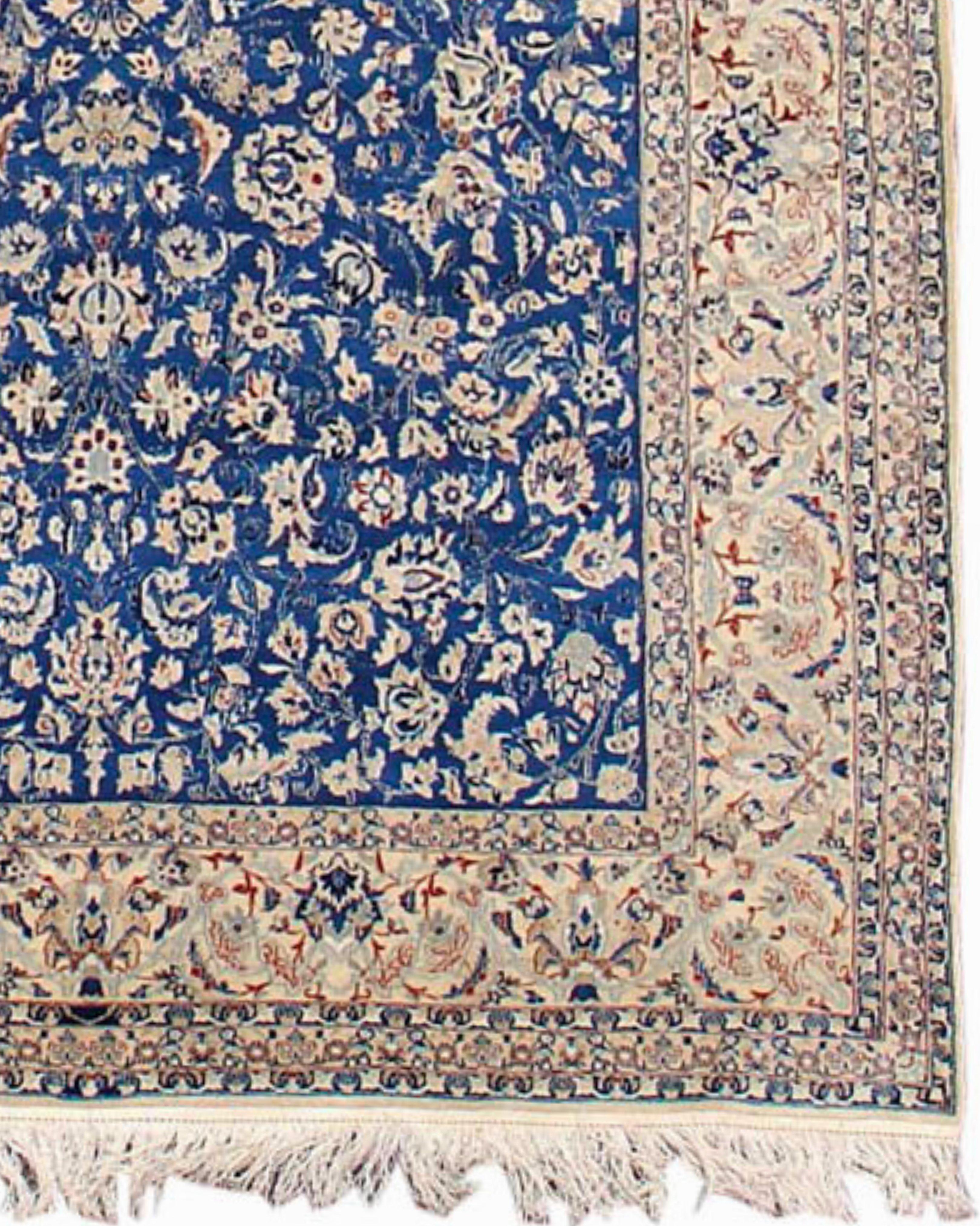 Wool Antique Persian Nain Rug, Mid-20th Century For Sale