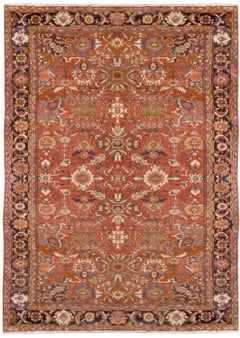 Antico persiano  Tappeto Mahal, 1910 circa, 9'2 x 12'8