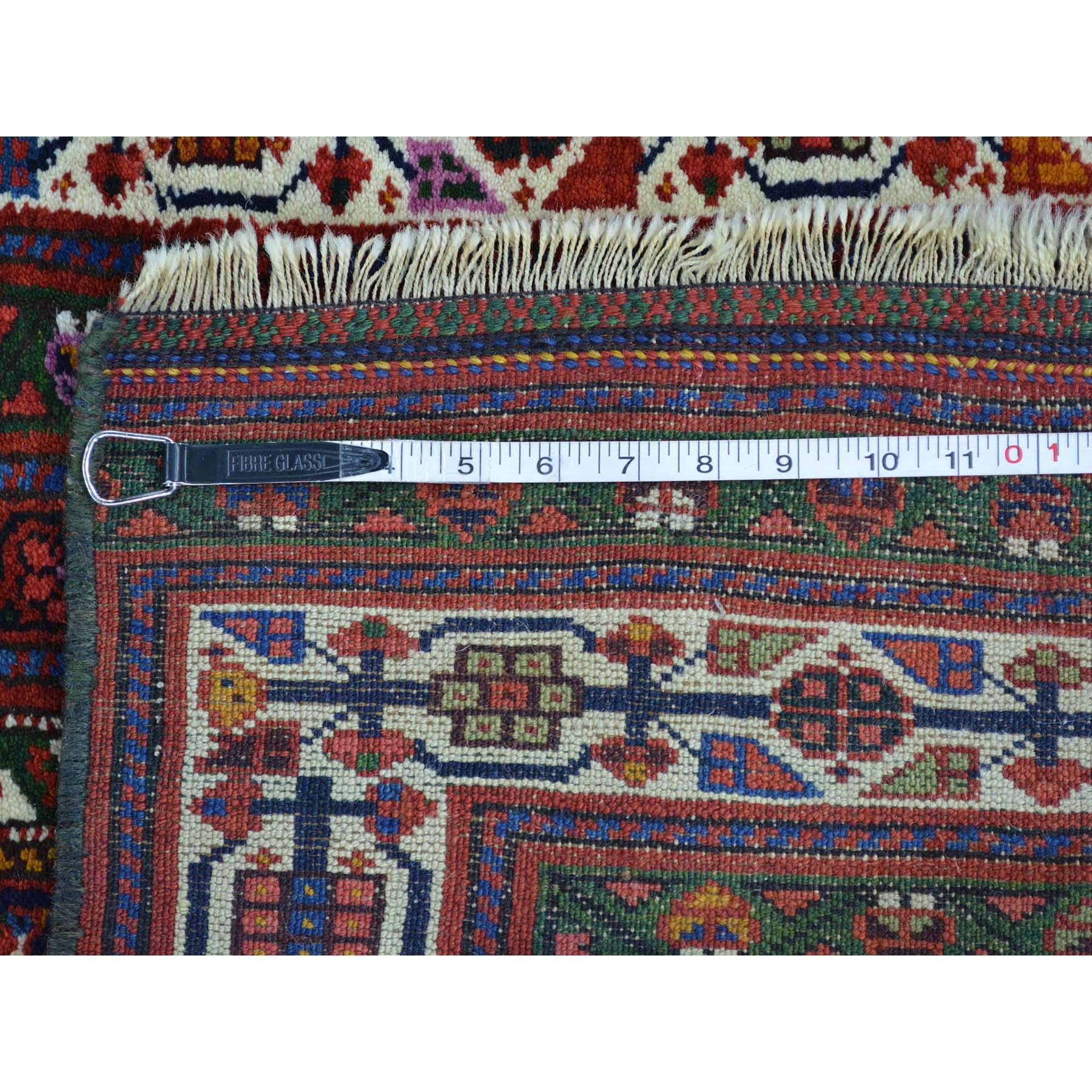 Antique Persian Northwest Boteh Design Runner Handmade Rug In Good Condition For Sale In Carlstadt, NJ
