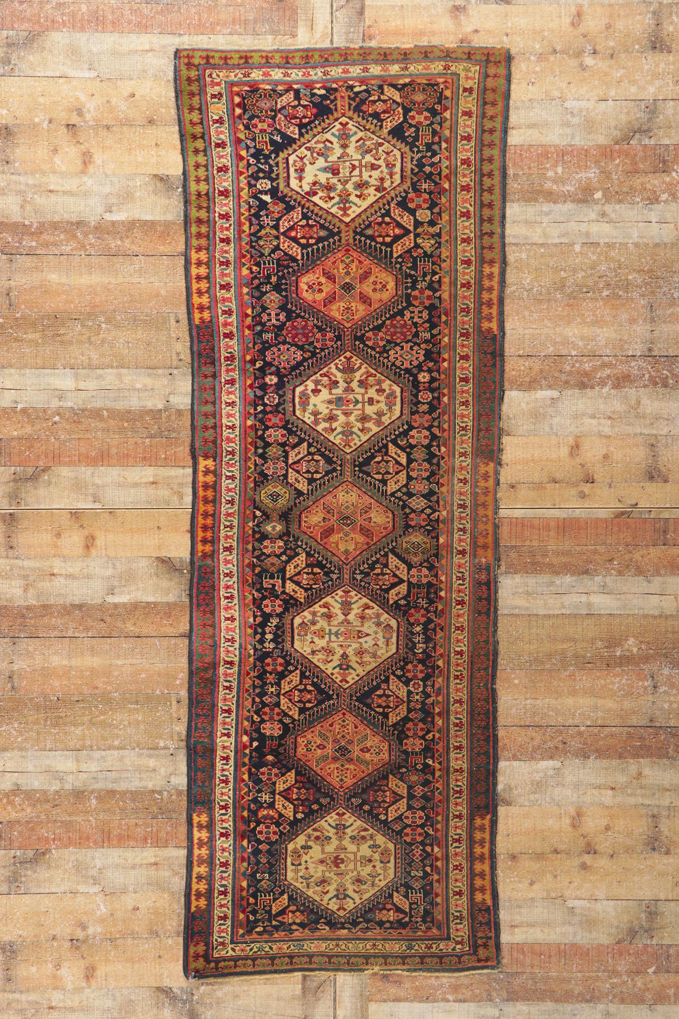 Antique Persian Northwest Hallway Rug In Good Condition For Sale In Dallas, TX