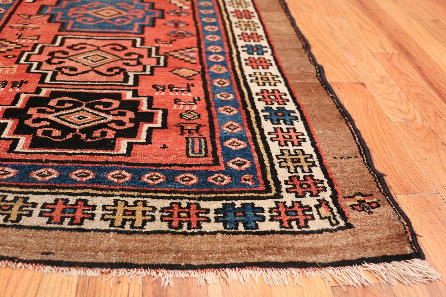 Antique Persian Northwest Rug. Size: 3 ft 6 in x 8 ft 4 in (1.07 m x 2.54 m) In Excellent Condition In New York, NY
