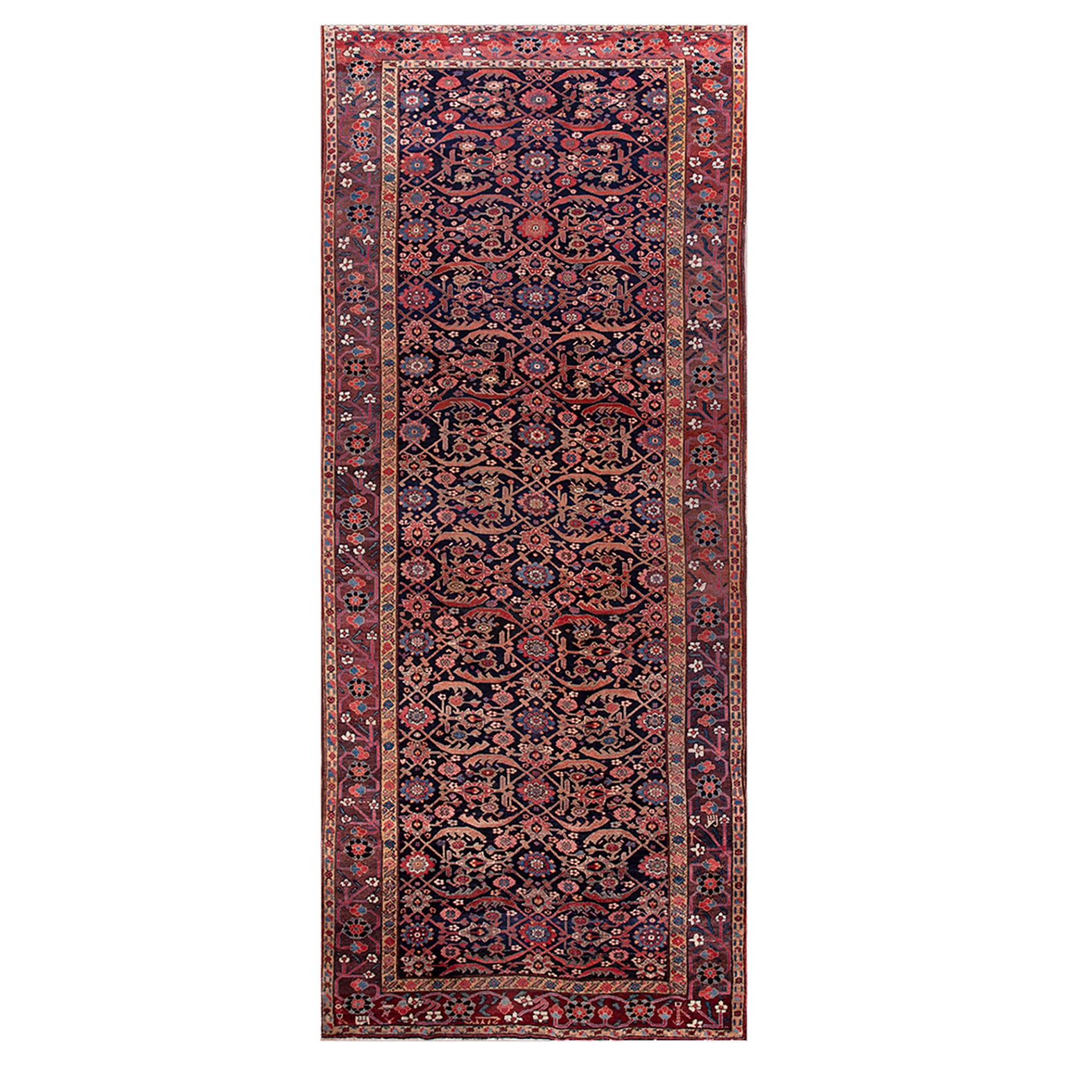 Early 19th Century N.W. Persian Gallery Carpet Dated 1822 (7'4" x 15'10" - 224) For Sale