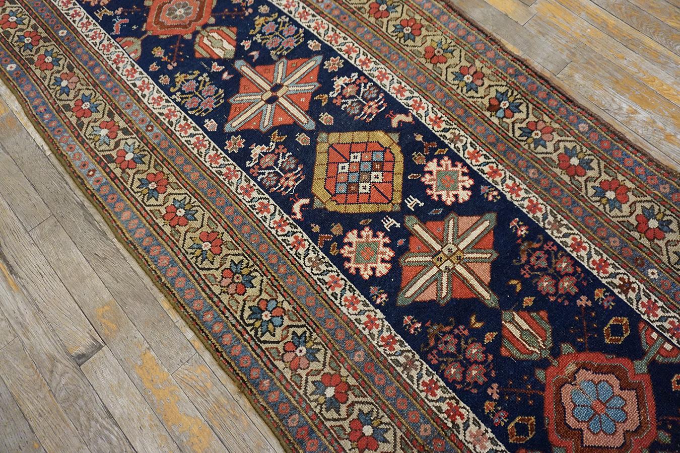 Wool 19th Century N.W. Persian Carpet ( 3'3