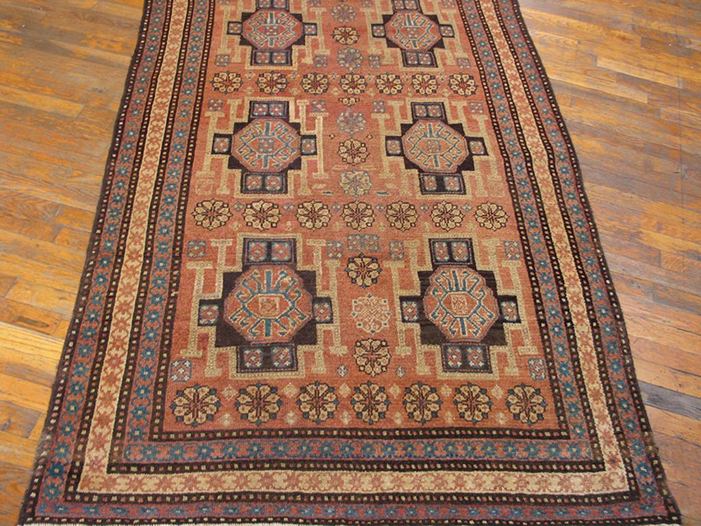Hand-Knotted 19th Century Persian N.W. Carpet ( 4' x 9'8