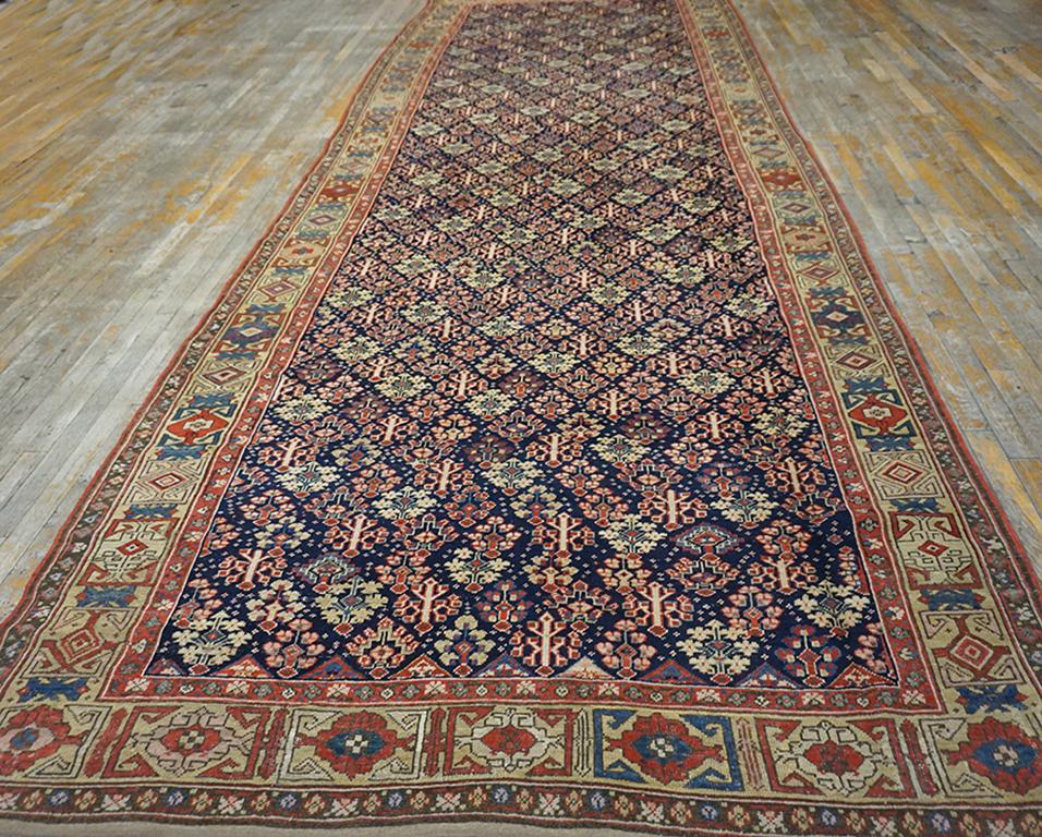 Hand-Knotted Mid 19th Century N.W Persian Gallery Carpet ( 5'10