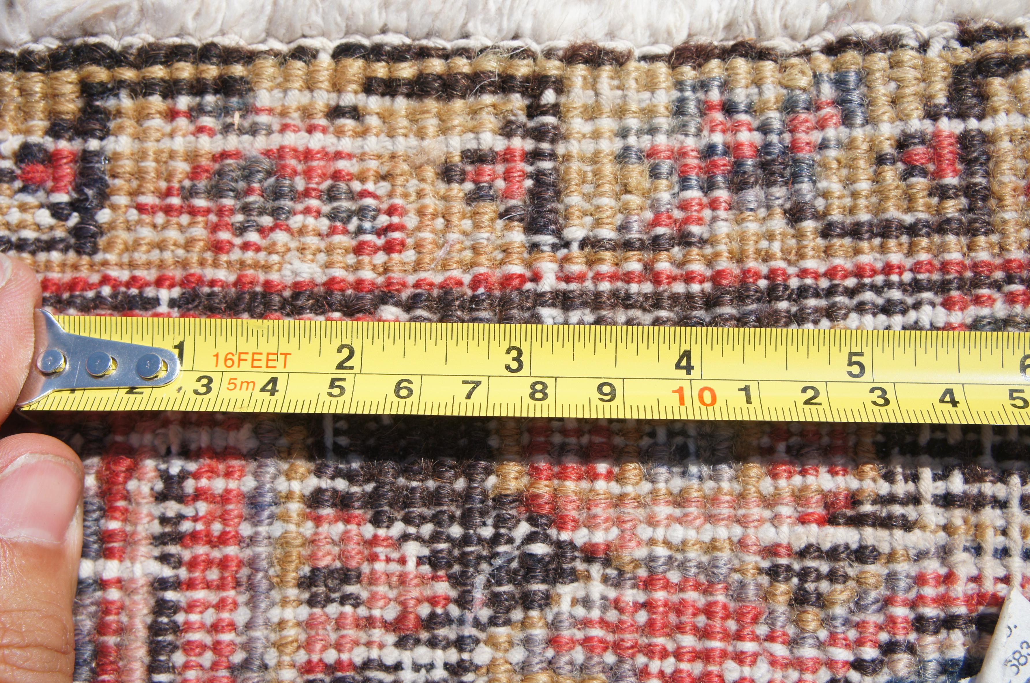 Antique Persian Oriental 100% Wool Heriz Medallion Area Rug Carpet 10.6' 5