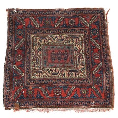 Antique Persian Oriental Wool Rug Mat Circa 1900